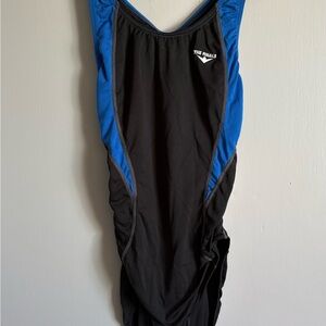 The Finals Women's Black and Blue One Piece Swimsuit